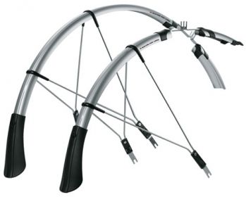 Крылья SKS набор Raceblade Long, 28", ширина: 35 мм., серебряные