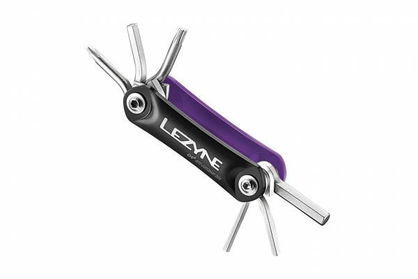 Мультитул складной Lezyne Rap 6 Multitool, 6 функций / Черно-фиолетовый