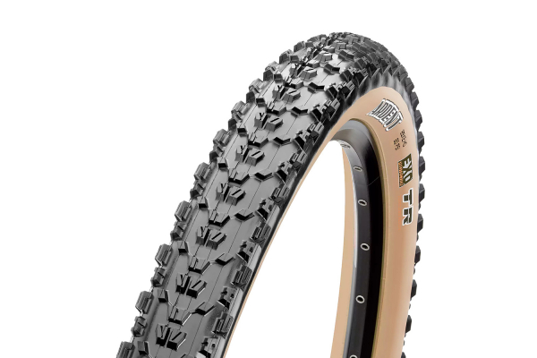 Велопокрышка Maxxis Ardent – EXO TR Tanwall Dual, складной корд, 61-622 (29x2.40), черная с бежевой боковиной