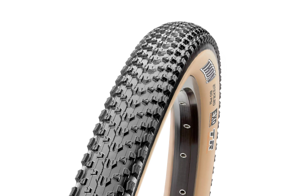 Велопокрышка Maxxis Ikon – EXO TR Tanwall Dual, складной корд, 57-559 (26х2.20), черная с бежевой боковиной