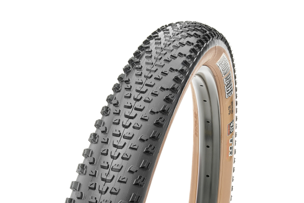 Велопокрышка Maxxis Rekon Race – EXO TR Tanwall Dual, складной корд, 60-622 (29x2.35), черная с бежевой боковиной
