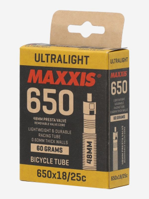 Камера Maxxis F/V48 650X18/25C, 0.6мм, ULTRALIGHT FVSEP48 (O-CA) - (68гр)								
