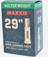 Камера велосипедная Maxxis WELTER WEIGHT, 29"X1.75/2.4, 44/61-622, 0.8 мм, LSV48 (B-C)