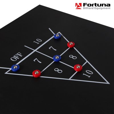 Бильярдный стол Fortuna Billiard Equipment русская пирамида 4фт 9 в 1 с комплектом аксессуаров