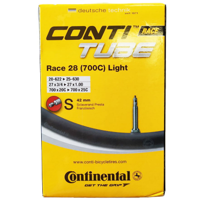 Камера 28'/700х20-25mm вело нип. 42 mm CONTINENTAL Race 28 Light 84 гр. 