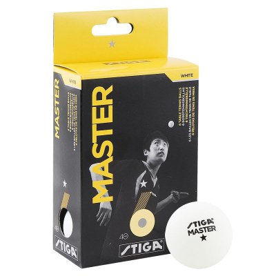 Мяч для настольного тенниса Stiga Master 6 шт 40 мм (белый)