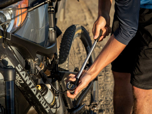Насос высокого давления TOPEAK POCKET SHOCK DXG, XL LONG VERSION, W/STAINLESS STEEL MESH HOSE