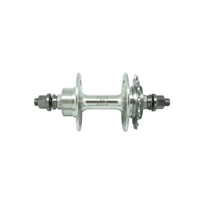 Втулка задняя  NOVATEC A566SBT 36H, звезда 15T, на гайках, серебристая