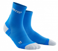 Женские ультралегкие спортивные компрессионные носки CEP Ultralight Short Socks / Синий
