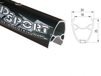 Обод ALEX RIMS XD SPORT 26"х18ммх32Н, A/V, двойной, D, SSE, чёрный (МТВ)