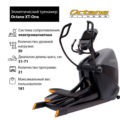 Эллиптический тренажер Octane Fitness XT-One с консолью Standard