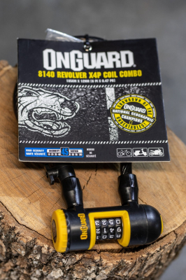 Велозамок тросовый OnGuard Revolver Coil Combo  2022 185см x 12мм