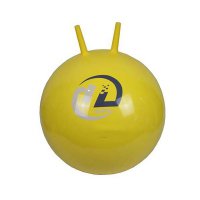 Мяч-попрыгун BB-004-45 с рожками (45см, желтый)