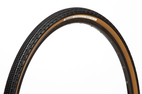 Велопокрышка Panaracer Gravelking SK TLC, складной корд, 54-559 (26x2.10), Tubeless Compatible, черная с коричневой боковиной