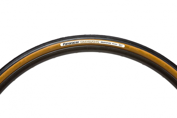 Велопокрышка Panaracer Gravelking, складной корд, 28-622 (700x28C), черная с коричневой боковиной