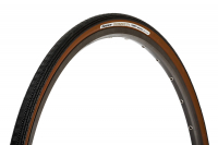Велопокрышка Panaracer Gravelking SS Plus, складной корд, 28-622 (700x28C), черная с коричневой боковиной
