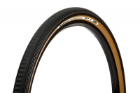 Велопокрышка Panaracer Gravelking SS, складной корд, 28-622 (700x28C), черная с коричневой боковиной