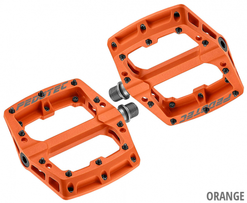 Педали нейлоновые Pedotec с плоской платформой Thunder 180