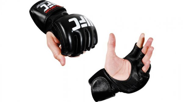 Перчатки UFC кожа (бои без правил), размеры S, M, L, XL, XXL 143441