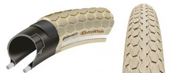 Покрышка CONTINENTAL RetroRIDE Reflex, 26 x 2.2, кремовый-кремовый, отражатель