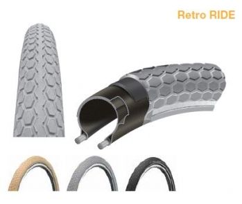 Покрышка CONTINENTAL RetroRIDE Reflex, 26 x 2.2, серый-серый, отражатель