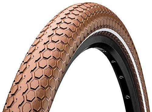 Покрышка  CONTINENTAL Ride Cruiser 26 x 2,2 (55-559) коричневая с светоотражающей полосой