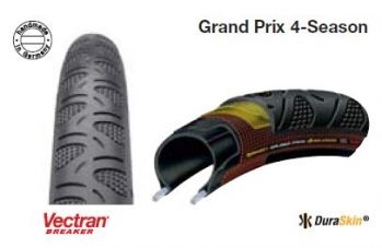 Покрышка шоссе CONTINENTAL Grand Prix 4-Season, 700 x 23C, (23-622) борт-кевлар