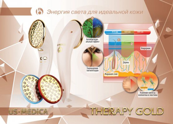 Прибор для led фототерапии US Medica Therapy Gold