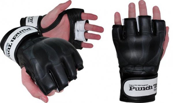 Профессиональные перчатки для миксфайта Punchtown (кожа) Karpal, S, L, XL, черный Karpal Pro