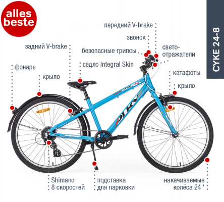Велосипед Puky CYKE 24-8