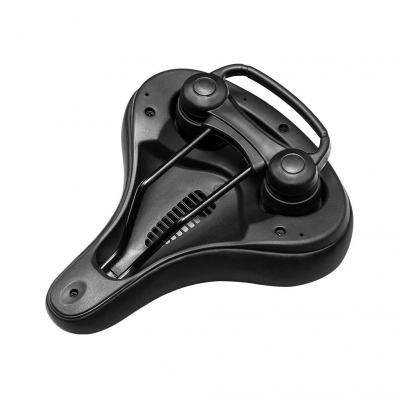 Седло Rockbros черное, комфортное с прорезью и ручкой, арт AQ-6090R