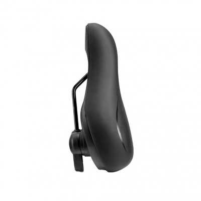 Седло Rockbros черное, комфортное с прорезью и ручкой, арт AQ-6090R