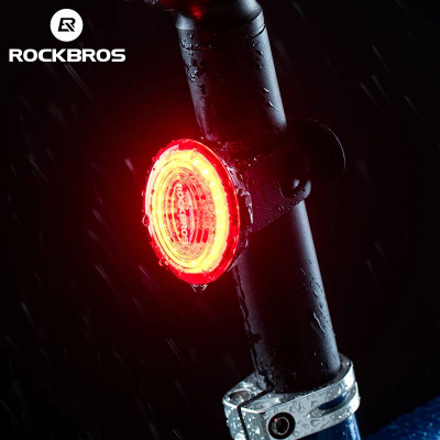 Фонарь задний Rockbros интеллектуальный круглый, зарядка Type-C
