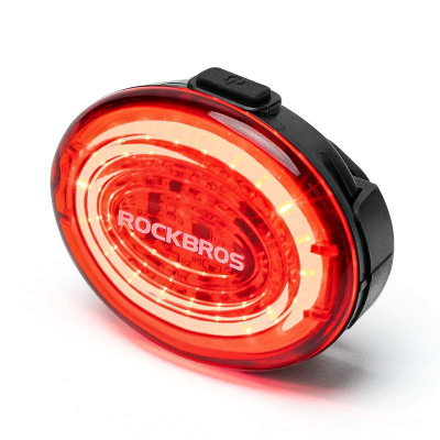 Фонарь задний Rockbros интеллектуальный круглый, зарядка Type-C
