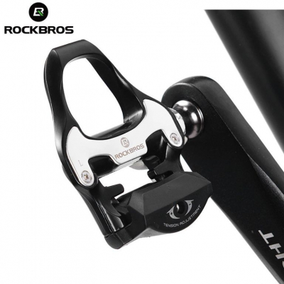 Педали контактные Rockbros контактные шоссейные алюминиевые черные