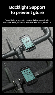 Велокомпьютер Rockbros M1 smart GPS, 25 функций