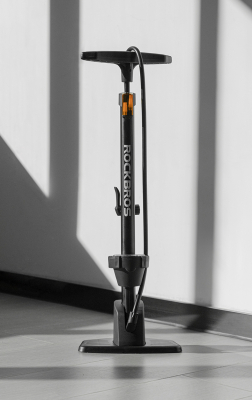 Насос Rockbros напольный алюминиевый с манометром и устойчивой платформой. 160psi. 