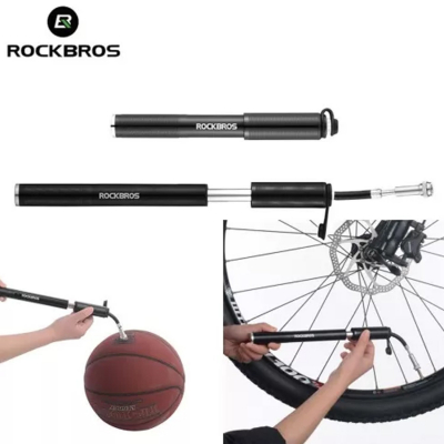 Насос ручной Rockbros со шлангом, 160 PSI черный