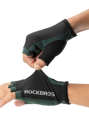 Велоперчатки Rockbros Zeus черные. Короткие пальцы