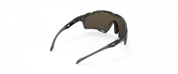 Очки Rudy Project CUTLINE Black Gloss - MLS Gold bumper - Black/Grey