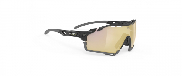 Очки Rudy Project CUTLINE Black Gloss - MLS Gold bumper - Black/Grey