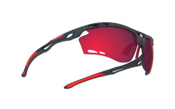Очки Rudy Project PROPULSE Charcoal Matt - Multilaser Red