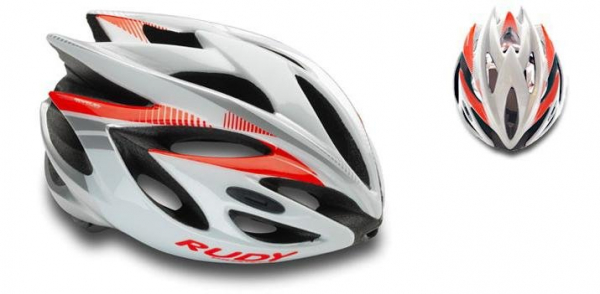 Шлем Rudy Project RUSH WHITE-RED FLUO SHINY L