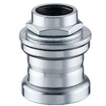 Рулевая NECO H832 резьбовая, 1" х 24Т, D:22,2х32,5х27мм, высота 34,5±0,5мм, сталь, подшипники 5/32”x16x2шт., назначение: ВМХ, фристайл, черная, 8 частей, в торг.уп.