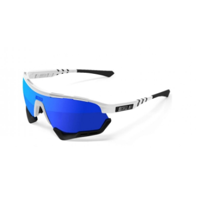 Очки велосипедные Scicon Aerotech XXL Multimirror, Blue/White Gloss