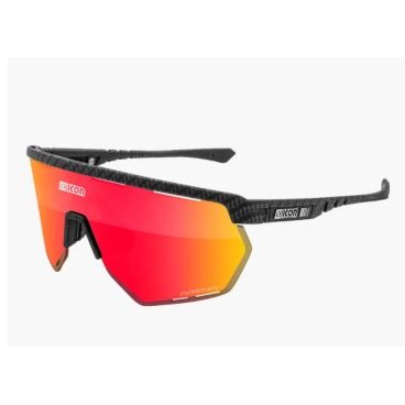 Очки велосипедные Scicon Aerowing, Multimirror Red - Carbon Matt, 2022