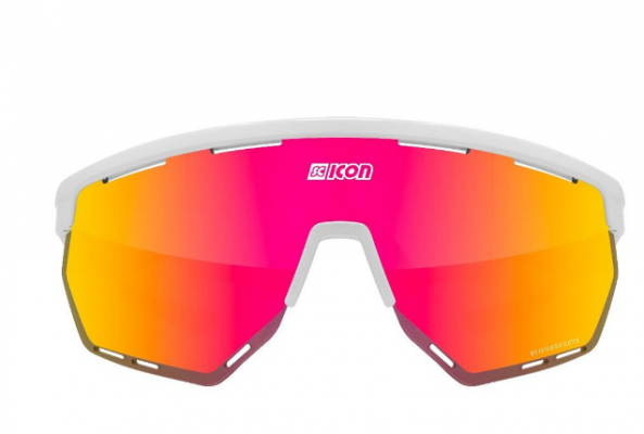Очки велосипедные Scicon Aerowing Multimirror, Red +Rain Clear /White gloss