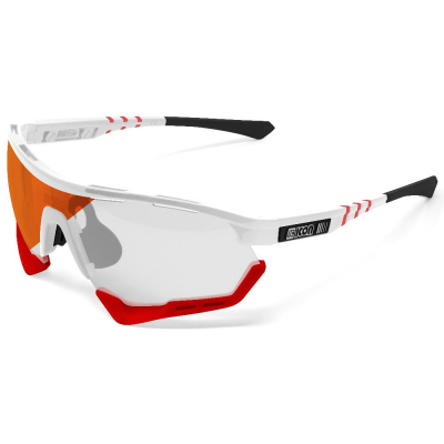 Очки велосипедные Scicon  Aerowing Photochromic, Red Mirror - Frozen Matt White, 2022