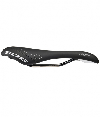 Седло  SDG Allure Ti-Alloy Black/Black/Whtie