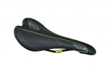 Седло Kellys APEX, 272x136мм, салатовая полоса